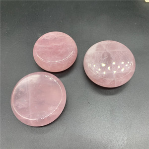 Círculos de Cuarzo Rosa Natural, Piedras Preciosas, Envío Gratis, Regalos de Cristaloterapia, Círculo de Cuarzo Rosa - Product Image 2