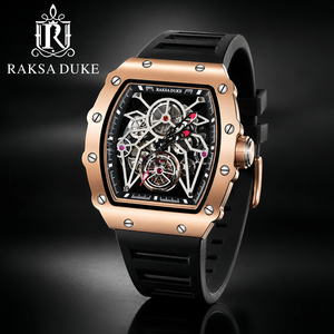 Reloj Raksa Duke OEM ODM Automático con Esfera Esqueletizada y Manecillas Luminosas, Resistente al Agua 30m, Caja de Aleación y Esfera de Cristal - Product Image 3
