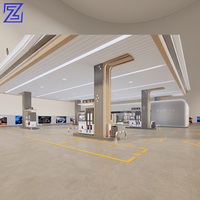 Enseigne de station-service en aluminium avec LED, étanche IP67 pour usage extérieur