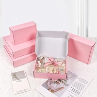 Boîte cadeau cosmétique de luxe, coffret de soins de la peau personnalisé, emballage de beauté durable, boîtes en carton ondulé personnalisées pour l'envoi postal