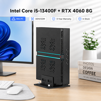 Mini PC para Juegos I5-13400F RTX 4060 8G DDR5 RAM PCIe 4.0 SSD, Mini PC de Escritorio con 4 USB 3.0, Doble Lan para Windows 11, PC para Juegos