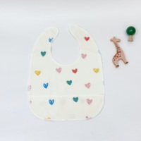 Bavoirs imperméables pour bébé avec poche anti-miettes, bavoirs réglables pour bébé, bavoirs pour bébé qui font leurs dents, bavoirs pour bébé pour manger