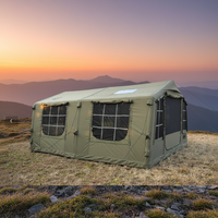Tente de camping gonflable légère, imperméable et résistante au vent pour la randonnée et le camping sauvage