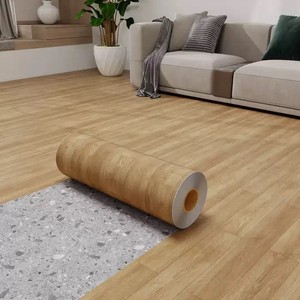 Carreaux de vinyle <span class=keywords><strong>PVC</strong></span> Grain de bois 2.0mm et revêtement de sol LVTsticker prix usine pierre marbre apparence panneaux de base en vinyle - Product Image 4