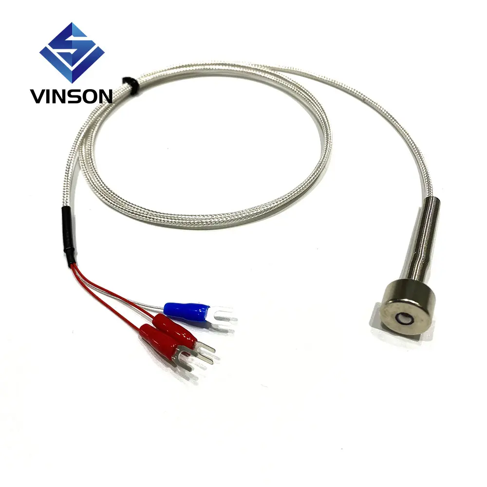 Termopar de superficie magnética Vinson K J E tipo RTD tipo Pt100 sensor de temperatura industrial