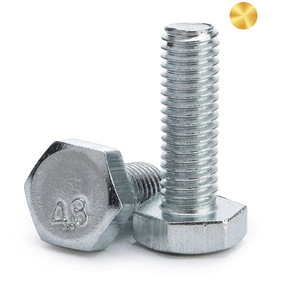 Nhà Máy Giá ốc vít din933 din931 gb5782 gb5783 30mm M8 M9 M10 M16 phần Chủ Đề Trắng kẽm đế đen <span class=keywords><strong>Hex</strong></span> bu lông và đai ốc - Product Image 2