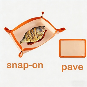 Tapis de cuisson carré en silicone de qualité alimentaire anti-déversement avec boucle à clou, résistant aux hautes températures, écologique et compatible lave-vaisselle - Product Image 2