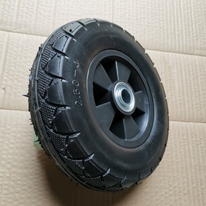 ล้อยางตัน 2.50-4 แกนกลวง ล้ออุตสาหกรรม ทำงานเงียบ ล้อกันลื่น - Product Image 1