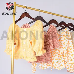 AKONGFU Гуанчжоу Хлопковые женские блузки б/у одежда для женщин британская хлопковая блузка для взрослых
