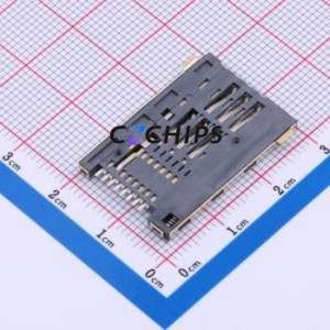SIM-135-ARP8 SIM Card <b>Connector</b> SMD <b>Connector</b> Self-Return Type <b>Mini</b> SIM Card Card Holder With Card Detection - Product Image 2