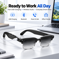 Lunettes intelligentes avec caméra 8MP, enregistrement photo et vidéo 1080P WiFi, reconnaissance d'objets par IA, lentille anti-lumière bleue, commande vocale, IP66