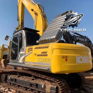 Excavatrice d'occasion Kobelco 200-8, marque japonaise d'origine, 20 tonnes, sur chenilles en caoutchouc, grande taille, modèle 2023, godet de 1,0 m - Product Image 4