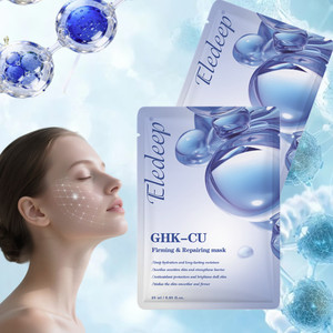 Mascarillas Faciales Coreanas con Logotipo Privado GHK-Cu, Antienvejecimiento y Reafirmantes, Hidratantes e Iluminadoras Instantáneas - Product Image 1