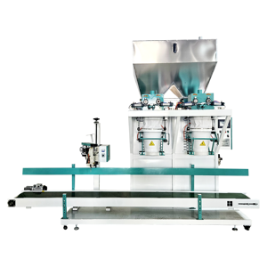Half-Automatische 5Kg 10Kg Rijstzak Verpakkingsmachine Voor Maïs Maïs Tarwemeel Vismeel Graan Met Een Gewicht Van Plastic Papieren Zakje Voedsel - Product Image 1