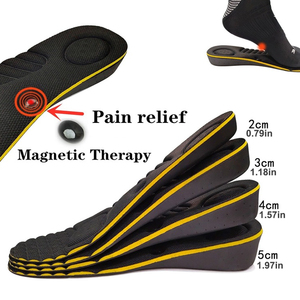 Solette Rialzanti in EVA <span class=keywords><strong>con</strong></span> Massaggio Magnetico, Inserti Invisibili <span class=keywords><strong>per</strong></span> <span class=keywords><strong>Scarpe</strong></span>, Supporto <span class=keywords><strong>per</strong></span> Arco Plantare, Assorbimento degli Urti, Unisex - Product Image 1