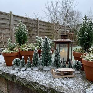 Mini Árbol <span class=keywords><strong>de</strong></span> Navidad SANWEI, Decoración Navideña <span class=keywords><strong>de</strong></span> Mesa, Mini Árbol <span class=keywords><strong>de</strong></span> Navidad Artificial <span class=keywords><strong>de</strong></span> Escritorio - Product Image 6