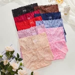 High-Waisted <b>Women's</b> Seamless Nylon Knitted Underwear Solid Style New Belly-Control <b>Briefs</b> Everyday Use Thin Rise Large Size - Product Image 1