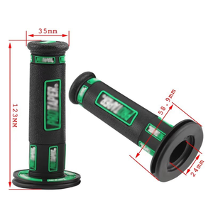 Poignées de guidon universelles PRO noires antidérapantes pour moto tout-terrain, modification de moto - Product Image 3