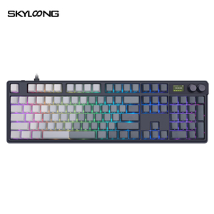 คีย์บอร์ดไร้สายแบบกลไก <span class=keywords><strong>SKYLOONG</strong></span> GK104 Pro ขนาดเต็ม 3 โหมด พร้อมปุ่มกดแบบ Hot Swappable คีย์แคป PBT ไฟ RGB และหน้าจอ 1.14 นิ้ว - Product Image 1