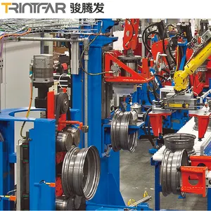 Steel Wheel Rim Roll Forming Making Machine For Car Tractors Trucks Automatic Welding Production Line