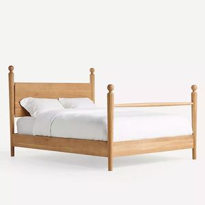 American Style Solid Wood Vintage Double <b>Bed</b> <b>Frame</b> Modern <b>Platform</b> <b>Bed</b> for Master Bedroom Furniture Hotel Villa Home - Product Image 2