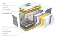 Maison conteneur de luxe à 2 chambres, kits de cabines préfabriquées en acier pour hôtels, maisons de luxe, maison capsule