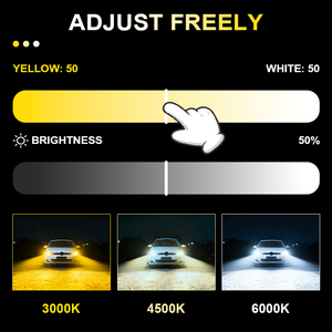 Gview H8 G18W ความสว่างสูง6000K ชุดแปลงไฟหน้า LED ควบคุมโดยแอป H11 130W - Product Image 4