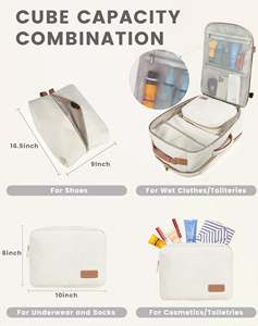 LOVEVOOK Borsa da Viaggio Multifunzionale alla Moda, Grande 40L, Set da 4 Pezzi, Zaino da Viaggio Outdoor Alla Moda per Donne - Product Image 6