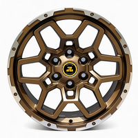 Jantes forgées JZ Matte Bronze 18x9j Et0 Pcd 6x139.7 Cb106.1mm pour camions Pikup, jantes tout-terrain Y61 Y62 LC300 LC200