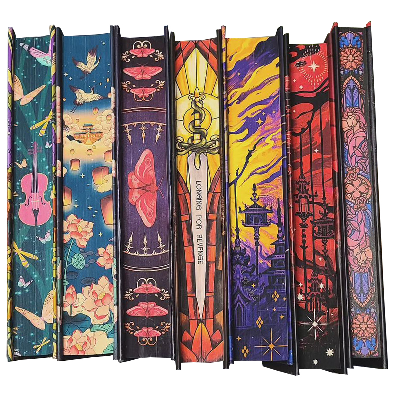 Luxury Custom Fiction Novel Manga Books With Sprayed, Color Or Gold Edges Printing For Collectors