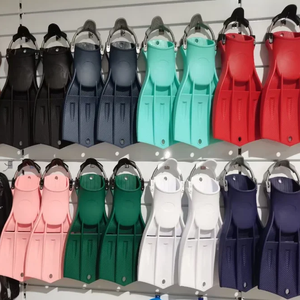 Şnorkel yüzgeçleri dalış yüzgeçleri ayarlanabilir tokaları açık topuk yüzmek palet dalış yüzme için seyahat boyutu kısa yüzme yüzgeçleri - Product Image 6