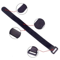 Attaches de câbles réutilisables personnalisées pour l'extérieur, sangles de fixation en nylon réglables avec boucle pour la gestion des câbles