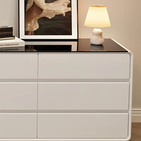 Nouvelle table de maquillage multifonctionnelle avec armoire de rangement, commode à tiroirs, table de chevet simple en bois massif pour chambre à coucher