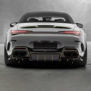 Kit de Carrocería de Fibra de Carbono Seca MSY para Mercedes-Benz SL63, Alerón Delantero, Faldones Laterales, Difusor Trasero, Capó - Product Image 5