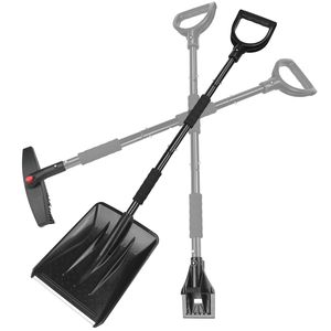 Kit de pala quitanieves 3 en 1 DB de 45.7 pulgadas Raspador de hielo plegable de acero para quitar nieve del coche - Product Image 1