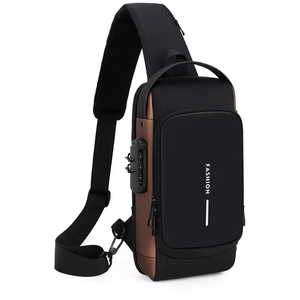 Multifunções <span class=keywords><strong>Anti</strong></span> Roubo USB Messenger Pack Homem Crossbody Cruz Corpo Viagem Sling Peito Sacos Pacote Bolsa de Ombro dos homens - Product Image 2