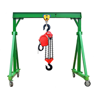 Mini-grue portative 5 tonnes avec palan électrique, moteur et commande au sol/à distance pour usage en construction