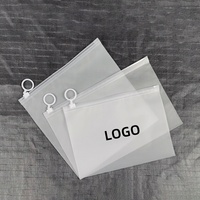 Sac à fermeture éclair givré personnalisé EVA Sac cosmétique vêtements maillots de bain bikini pochettes d'emballage avec logo emballage en plastique EVA