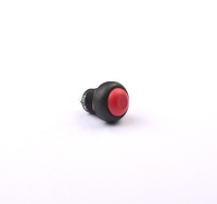 Marine Micro Ip67 Toowei Normalement Ouvert 12mm Étanche 2 broches Rond Rouge Momentané Soudage Bouton Poussoir Interrupteur