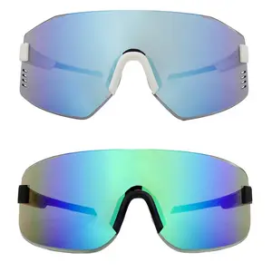 Nuevas gafas de montar transfronterizas deportes al aire libre correr coloridas gafas de sol OEM de alta calidad maratón bicicleta gafas a prueba de viento