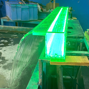 Fontaine de cascade de <span class=keywords><strong>piscine</strong></span> en acrylique éclairé par LED <span class=keywords><strong>Rideau</strong></span> d'eau de <span class=keywords><strong>piscine</strong></span> et étang artificiel élégant - Product Image 4