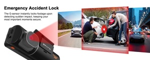 Visión nocturna <span class=keywords><strong>Black</strong></span> Box 2K Full <span class=keywords><strong>HD</strong></span> 24 horas Modo de estacionamiento de automóviles Grabación en bucle Cámara de automóvil 3 canales 4K Dash Cam con GPS Wifi - Product Image 4