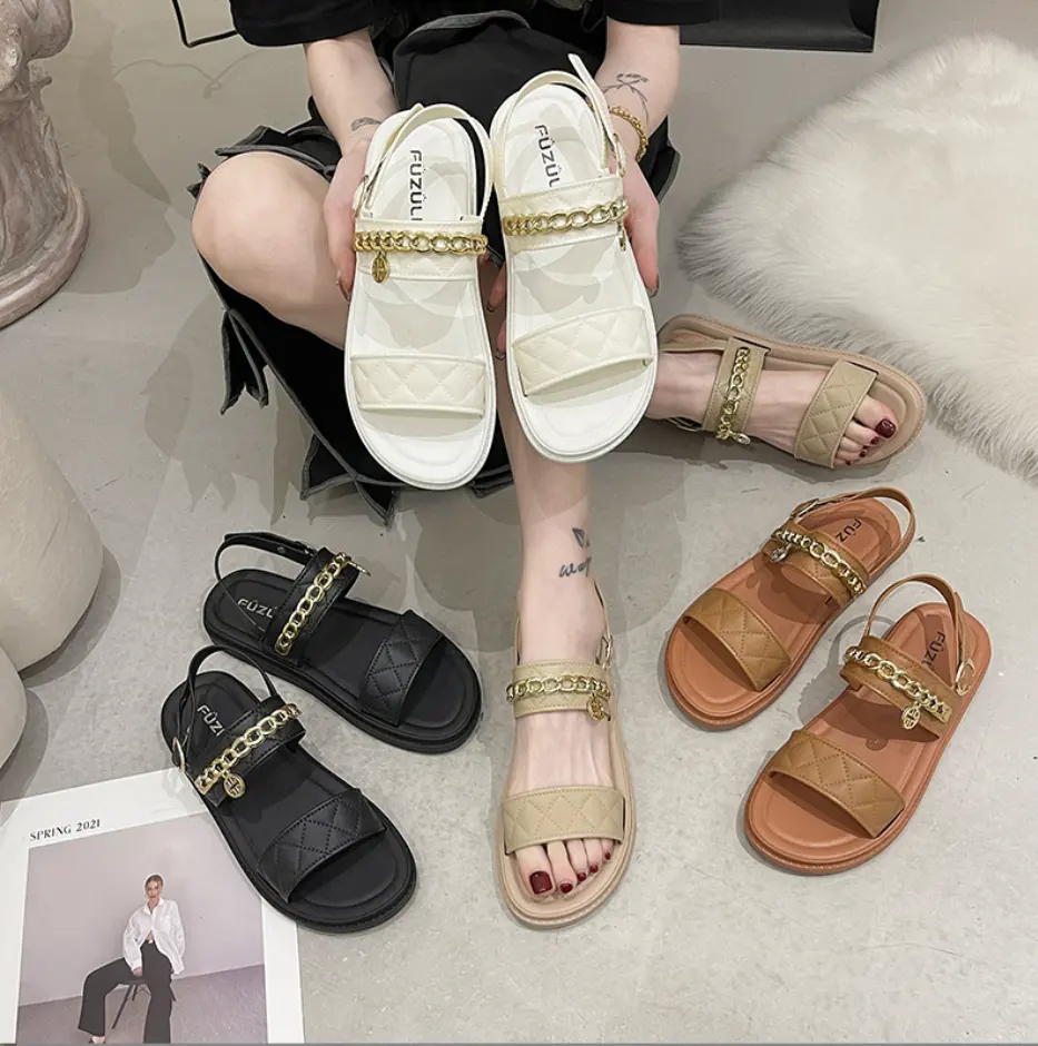 Factory Price INS Hot Sale Multi Colors Big Size Woman Sandal Comfortable Sandals Female Sandal Designer Slides