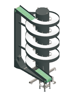 Custom Oem Odm Spiraalvormige Hijsrol Zware Transportband Verticale Lift Zwaartekracht Spiraal Transportband - Product Image 1