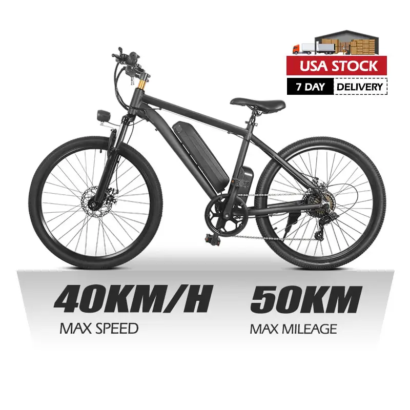 MK010 EU US STOCK Warehouse 26 Inci Hybrid Electric Mtb City Road Bike E Bike Sepeda Moped Listrik Dewasa