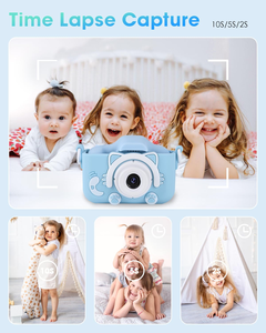 กล้องวิดีโอ HD 1080P กล้องดิจิตอลสำหรับเด็ก กล้องของเล่นน่ารักรูปแมว สุนัข ยูนิคอร์น กล้องเด็ก ของเล่นเด็ก กล้องเซลฟี่สำหรับเด็กเล็ก - Product Image 4