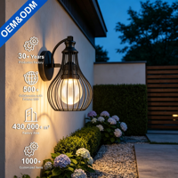 Applique murale extérieure design rétro américain de haute qualité montage mural LED étanche