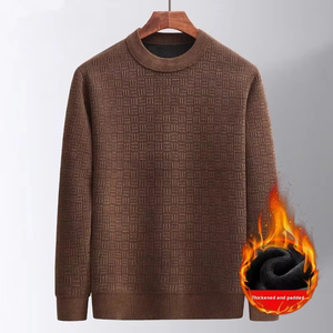 เสื้อสเวตเตอร์ไหมพรมคอวี แขนยาว สำหรับผู้ชาย ออกแบบเองตามสั่งจากโรงงานในฤดูหนาว - Product Image 5