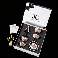 Boîte cadeau de luxe artisanale pour verres, emballage rigide pour gobelets, tasses à café, ensembles de vaisselle, boîte d'emballage pour cadeaux de mariage et d'anniversaire