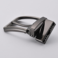 Haute qualité 35mm poli mode métal Clip Durable en alliage de Zinc boucles de ceinture pour hommes finition anti-rayures Logo personnalisé disponible